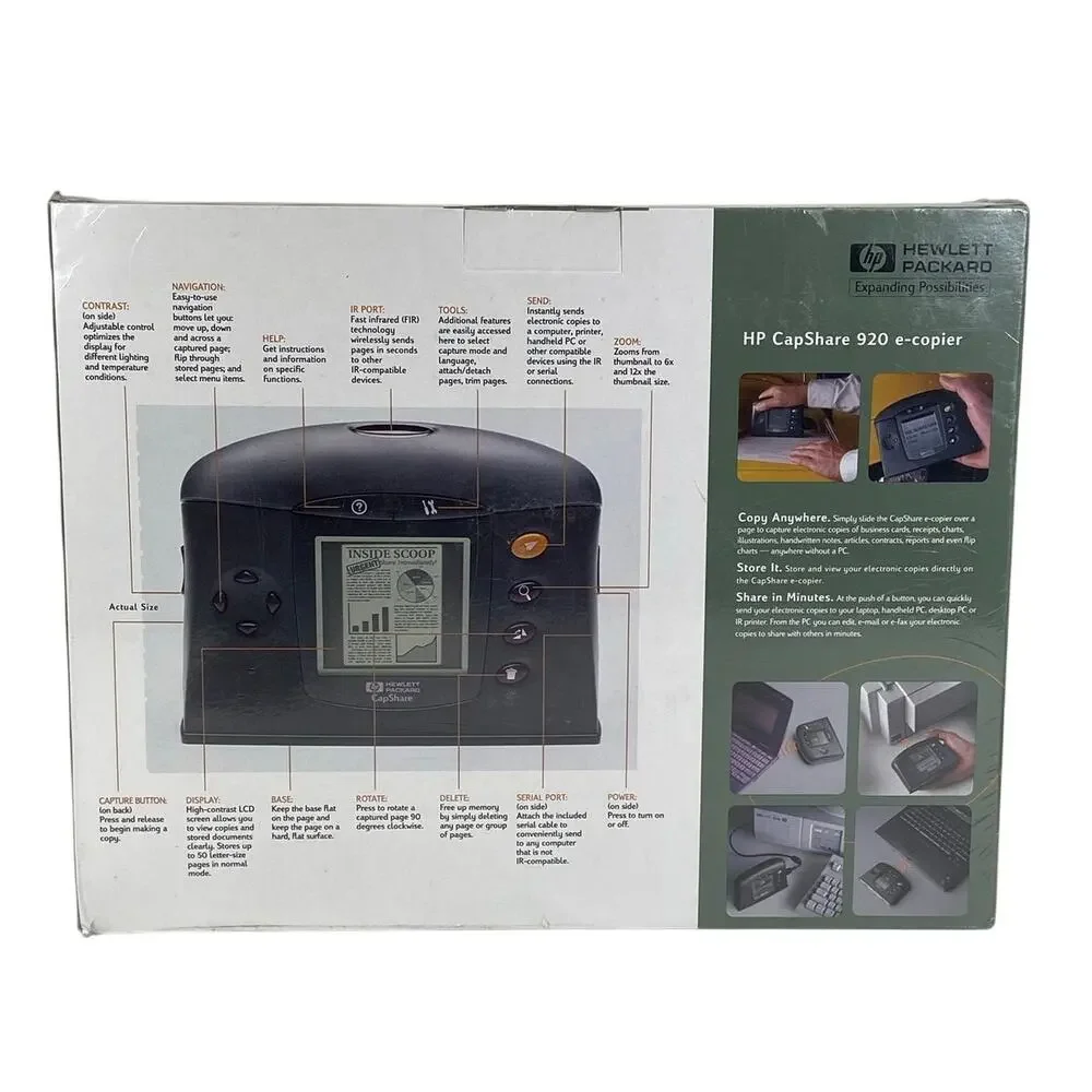 HP Capshare 920 Portable E Copier New Sealed box